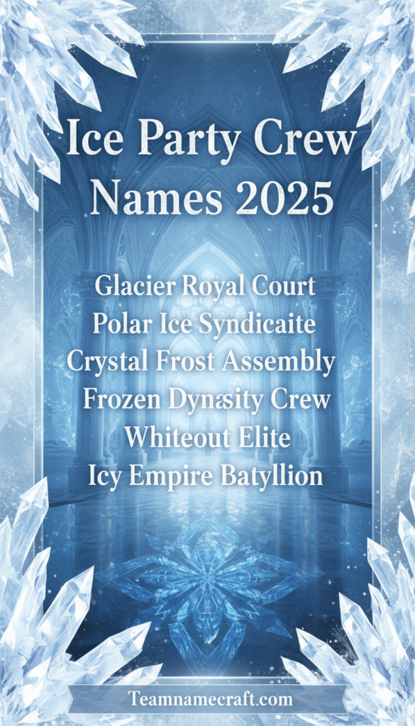 Ice Party Crew Names