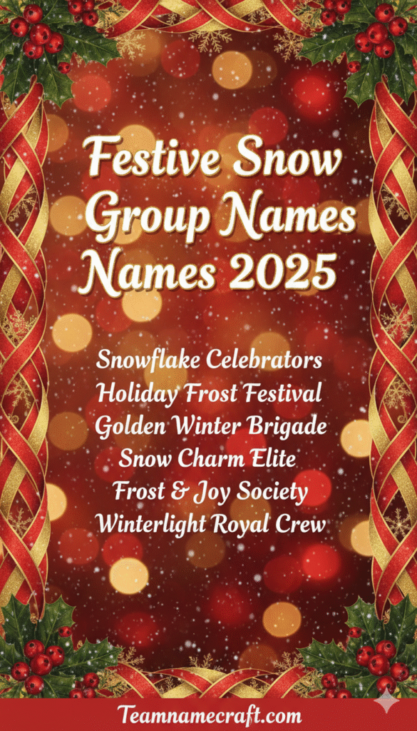 Festive Snow Group Names