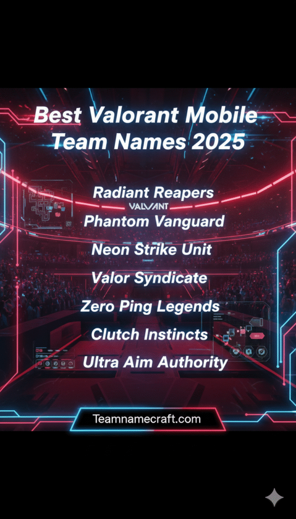 Best Valorant Mobile Squad Names
