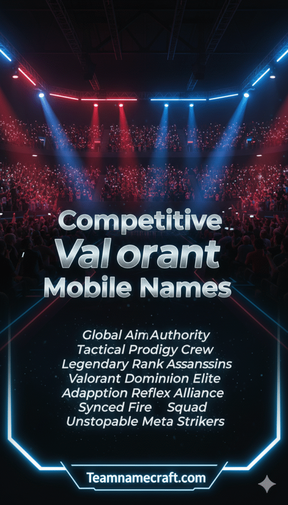 Competitive Valorant Mobile Names