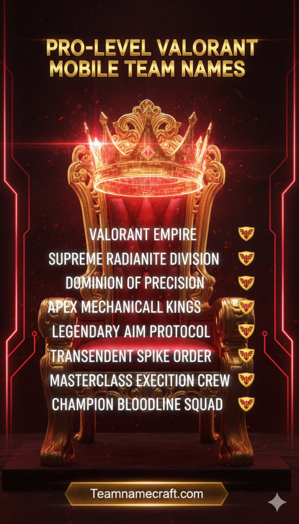 Pro-Level Valorant Mobile Names