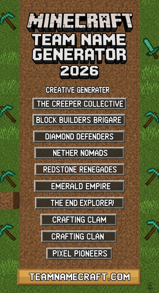 Minecraft Team Name Generator