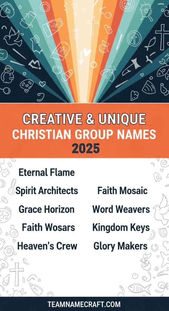 Creative & Unique Christian Group Names
