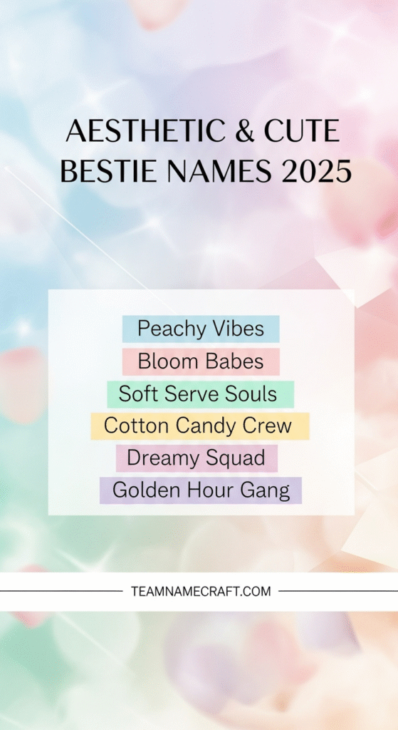 Aesthetic & Cute Bestie Names