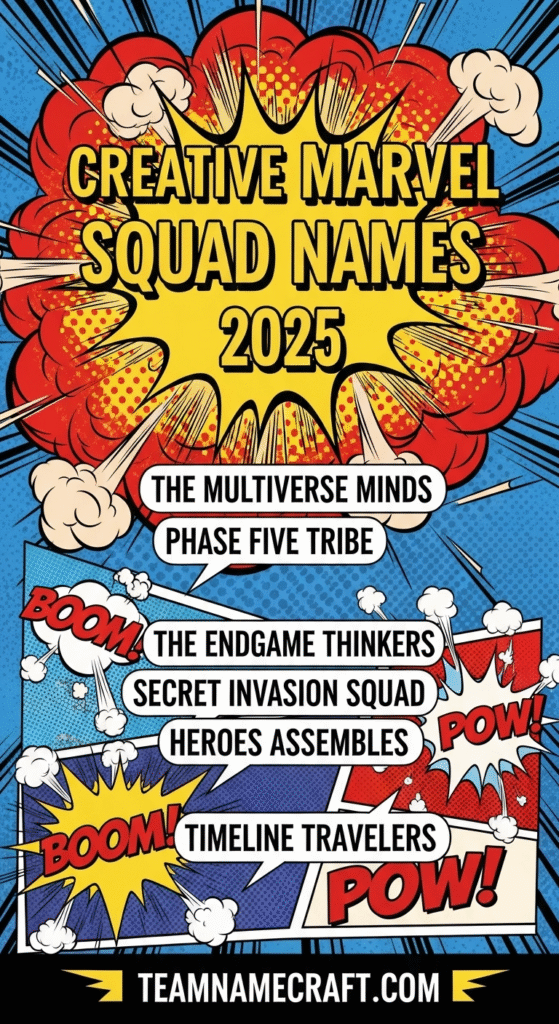Creative Marvel Squad Names