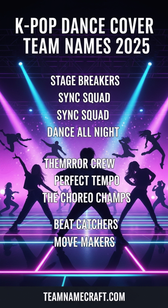 K-Pop Dance Cover Team Names