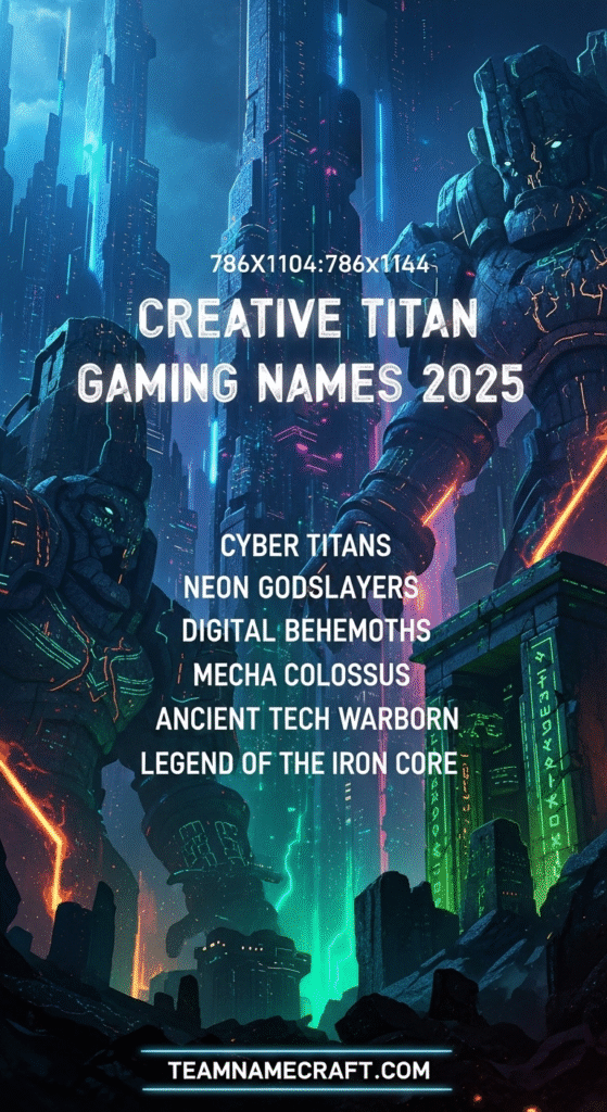 Creative Titan Names for Gaming