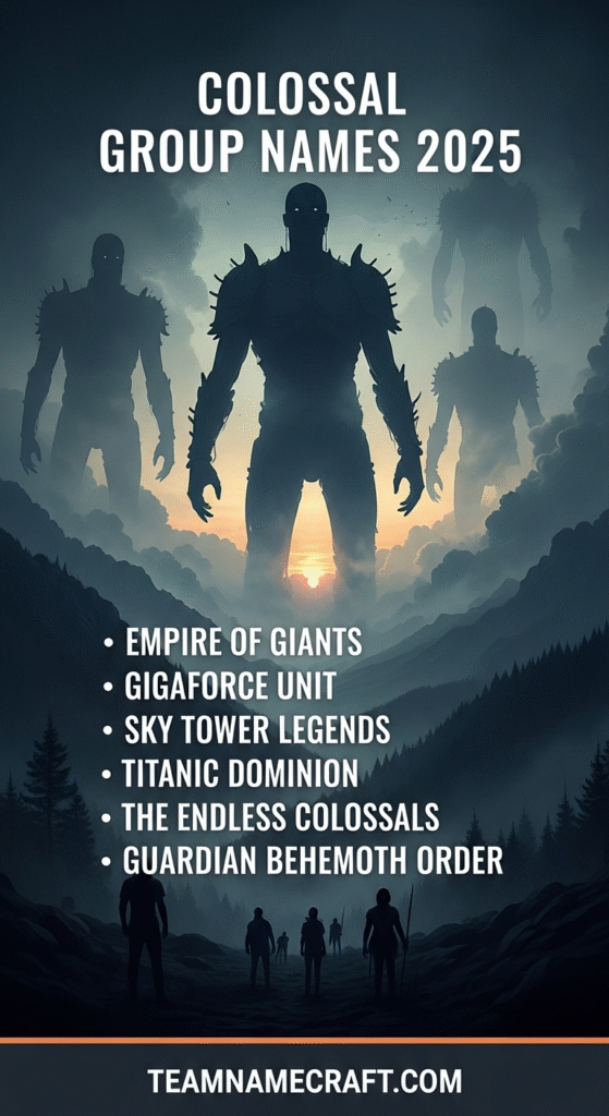 Colossal Names for Groups