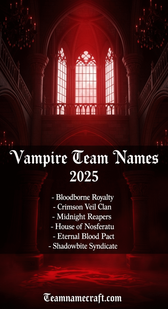Vampire Team Names