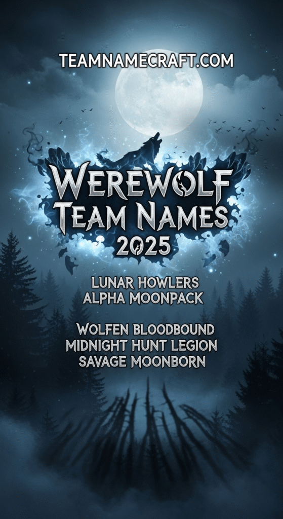 Werewolf Team Names