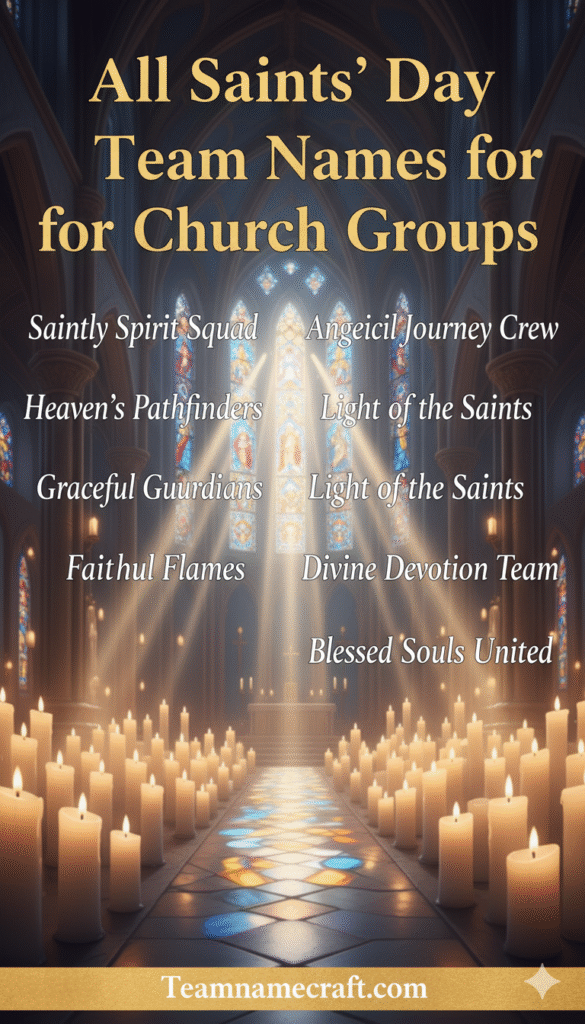 All Saints’ Day Team Names for Church Groups