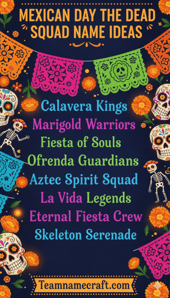 Mexican Day of the Dead Squad Name Ideas