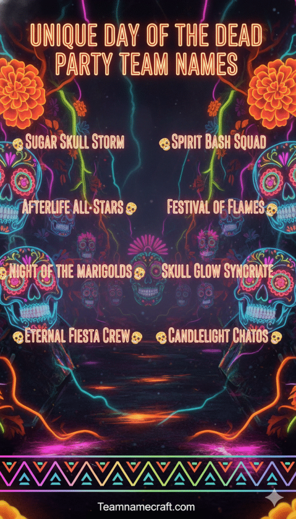 Unique Day of the Dead Party Team Names
