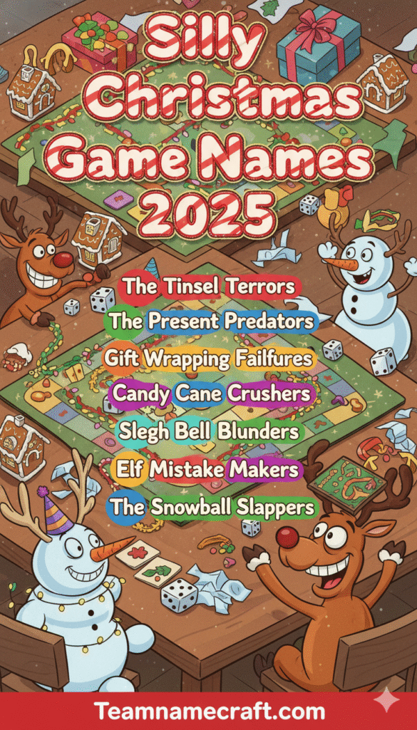 Silly Christmas Game Team Names