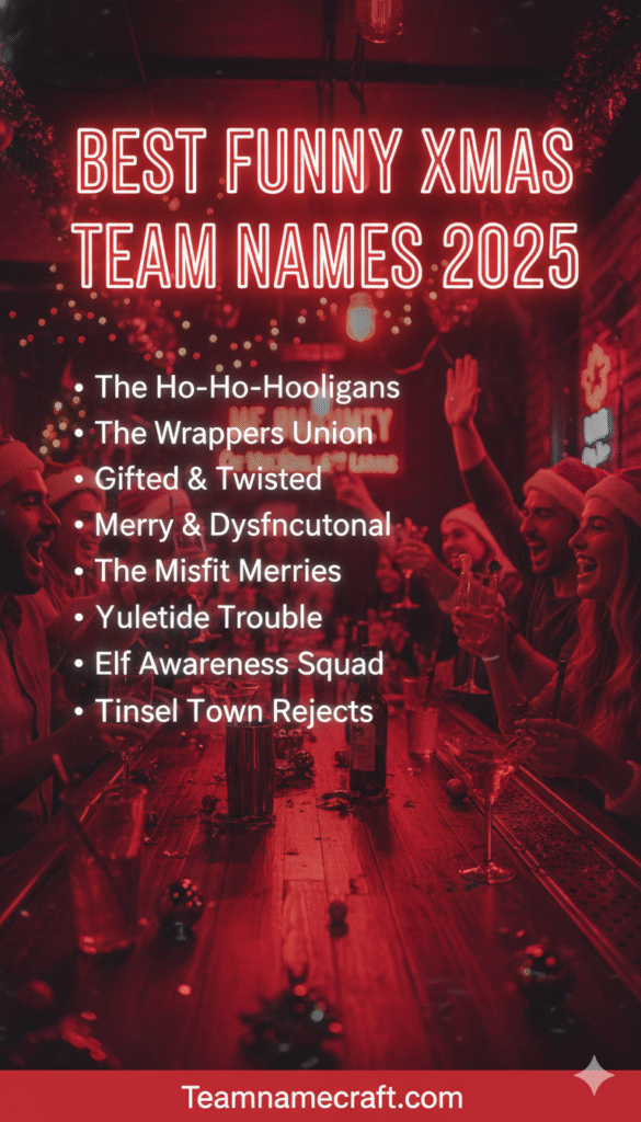 Best Funny Xmas Team Name Ideas