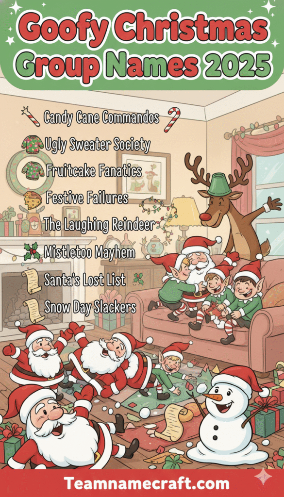 Goofy Christmas Group Names 2025