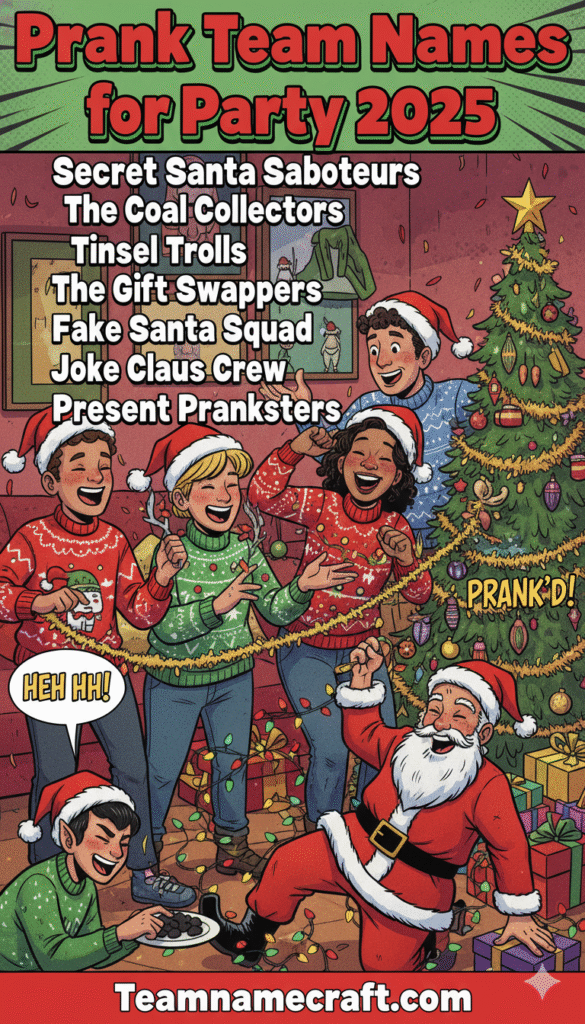 Prank Team Names for Party