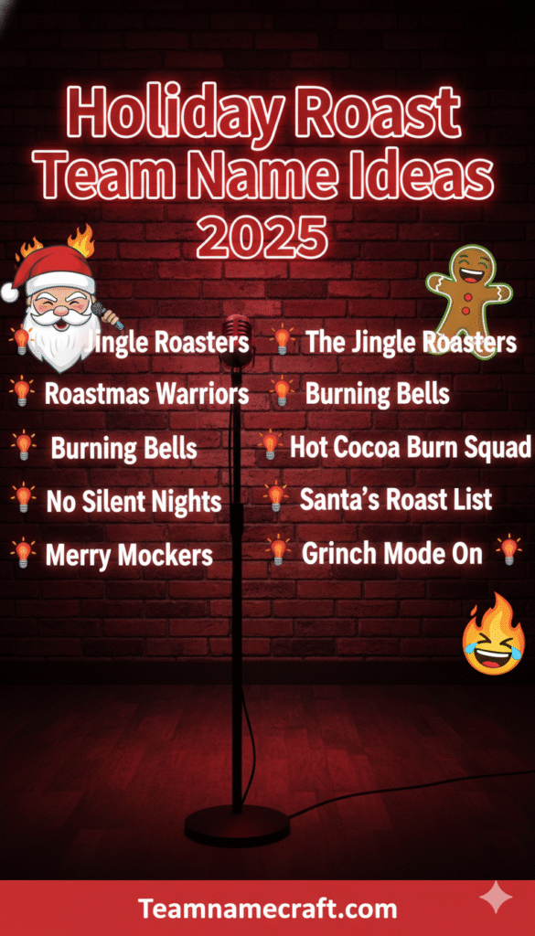 Holiday Roast Team Name Ideas