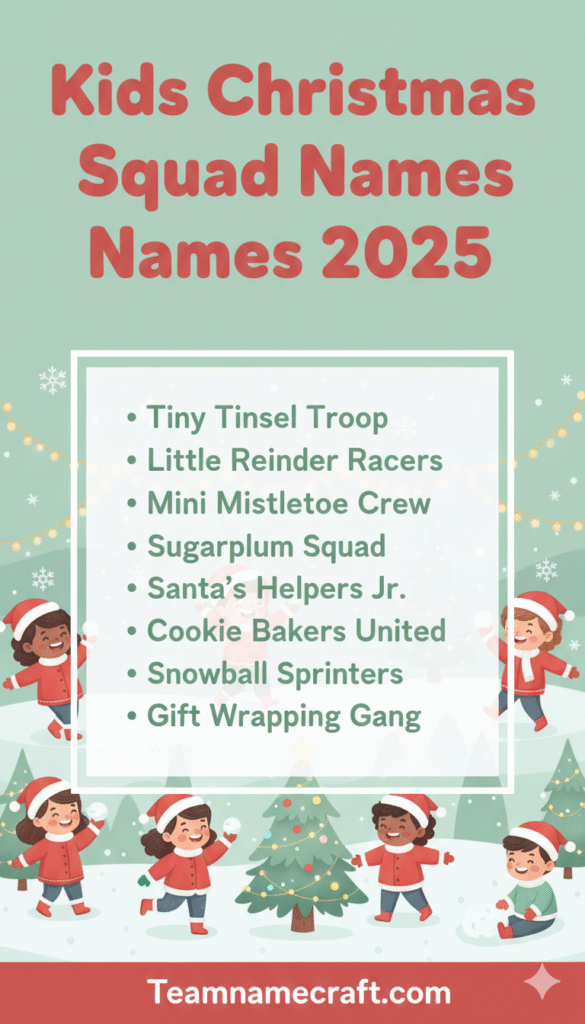 Kids Christmas Squad Names