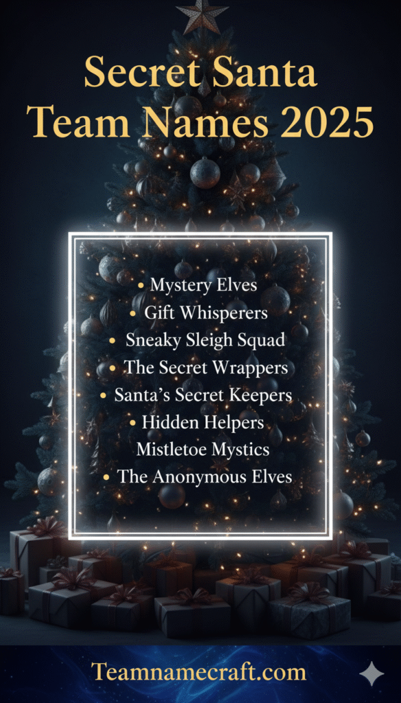 Secret Santa Team Names