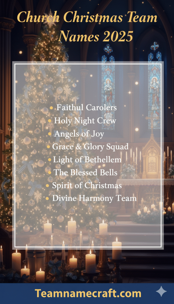 Church Christmas Team Names