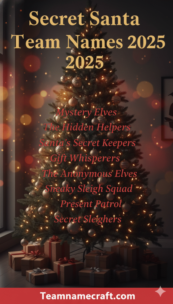 Secret Santa Team Names
