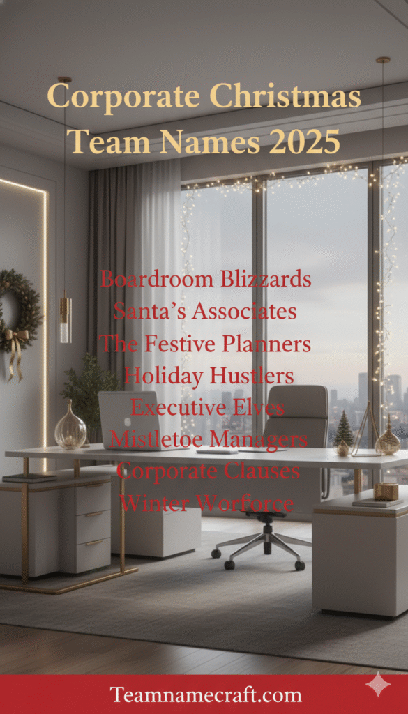 Corporate Christmas Team Names