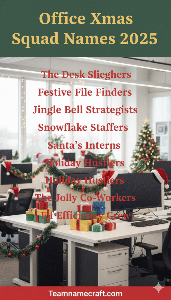 Office Xmas Squad Names 2025
