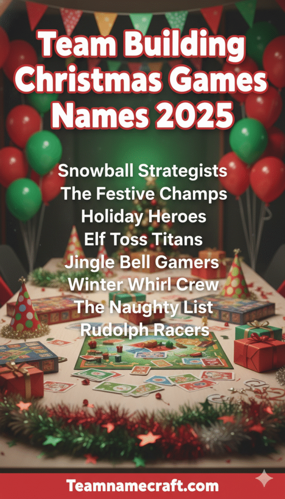 Team Building Christmas Games Names