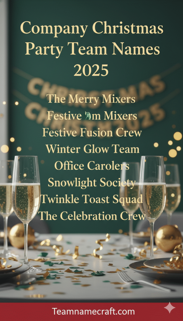 Company Christmas Party Team Names