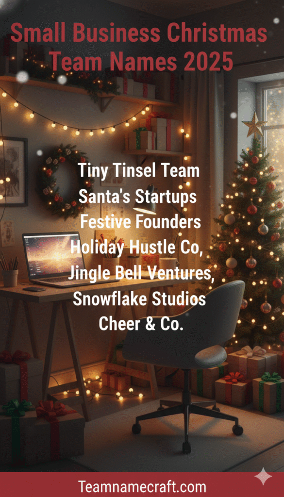 Small Business Christmas Team Names
