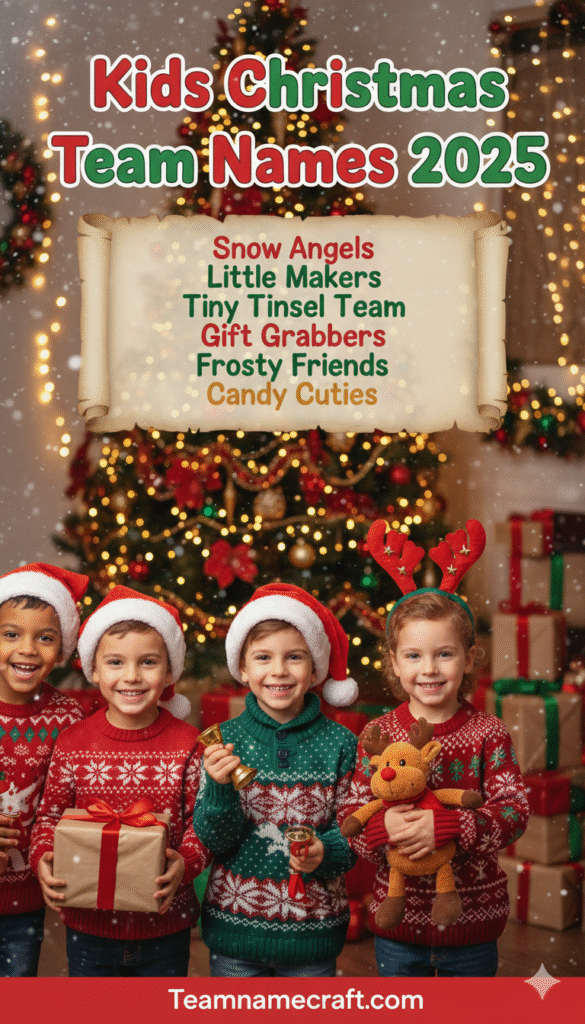 Kids Christmas Team Names