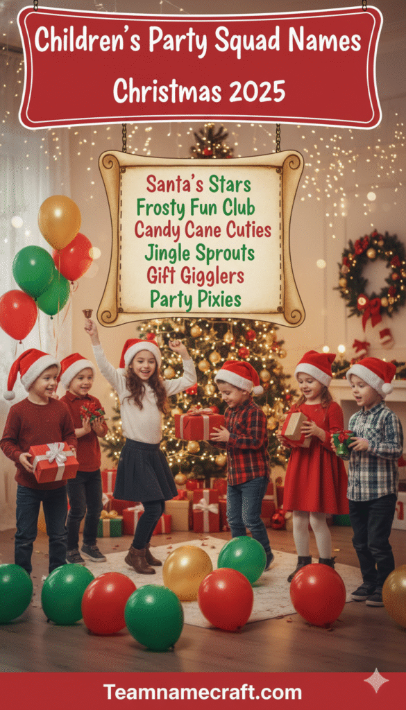Children's Party Squad Names Christmas