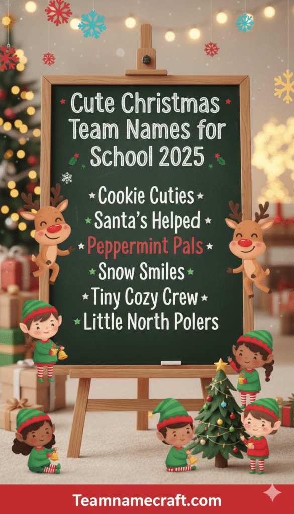 Cute Christmas Team Names for School