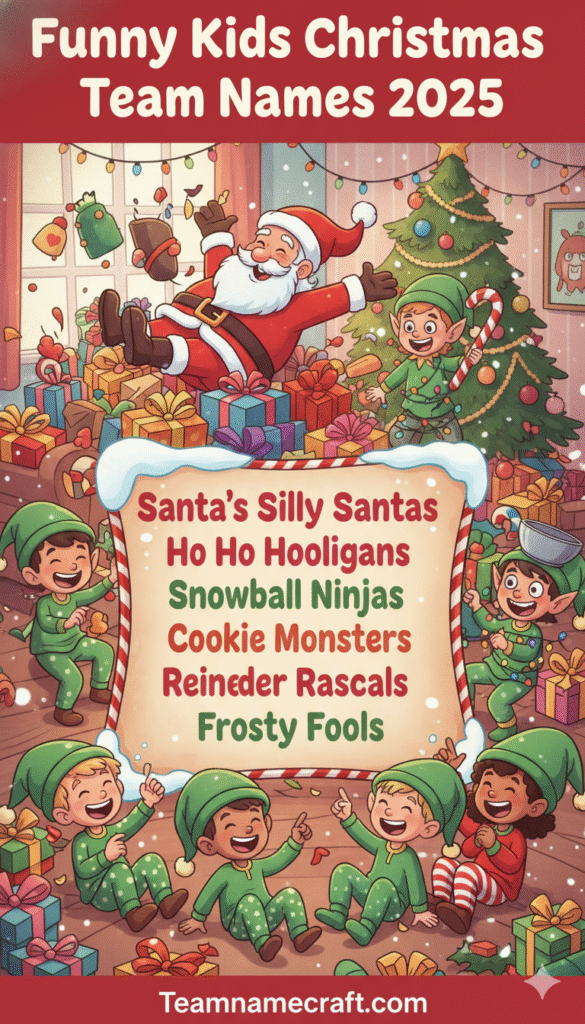 Funny Kids Christmas Team Names