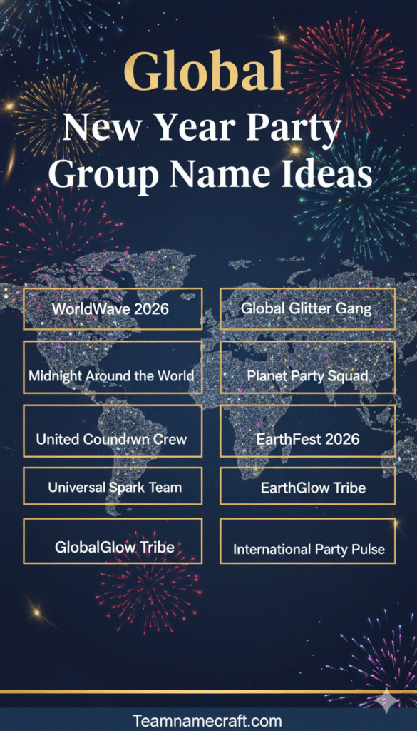 Global New Year Party Group Name Ideas