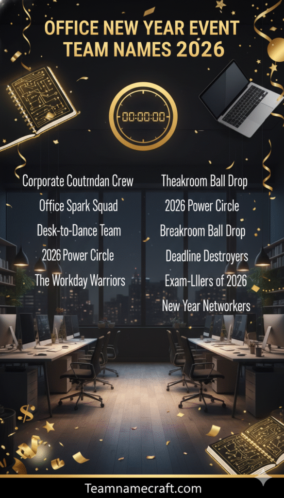 Office New Year Event Team Names 2026