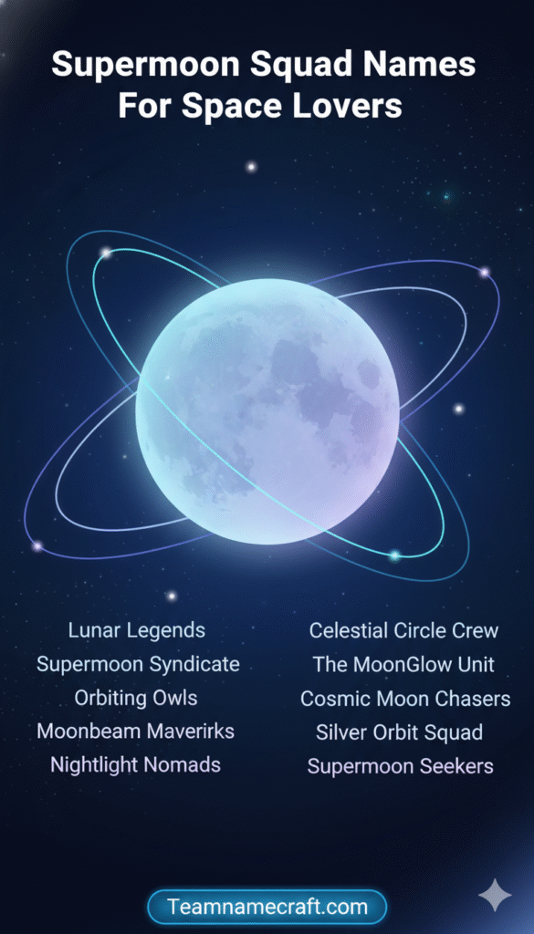 Supermoon Squad Names for Space Lovers