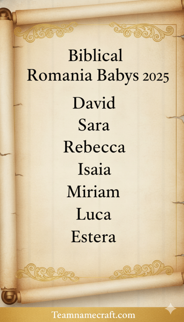 Biblical Romanian Baby Names