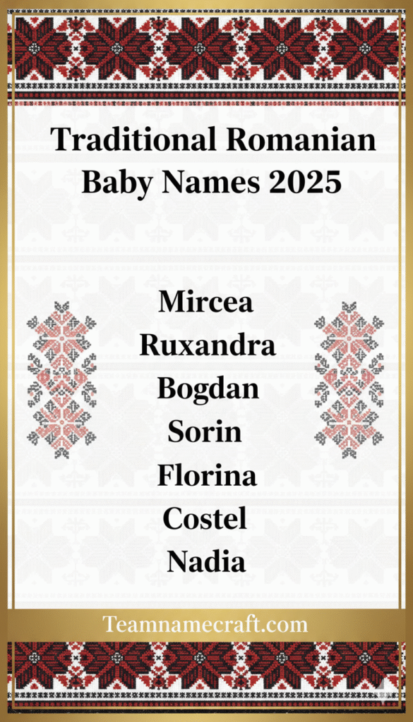 Traditional Romanian Baby Names