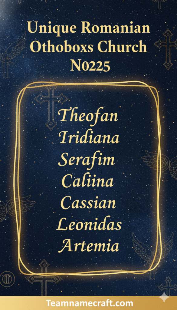 Unique Romanian Orthodox Church Names