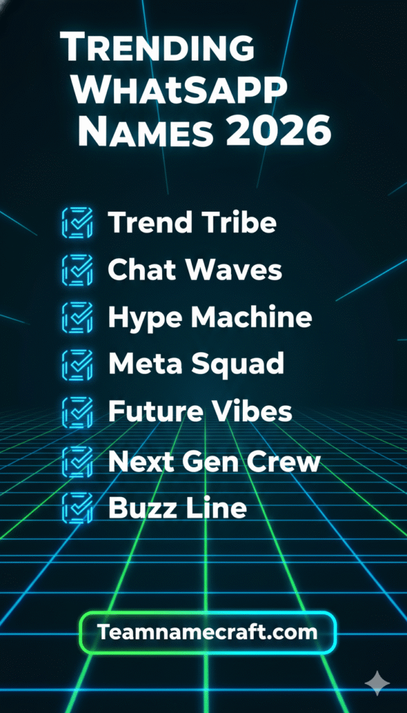 Trending 2026 WhatsApp Names