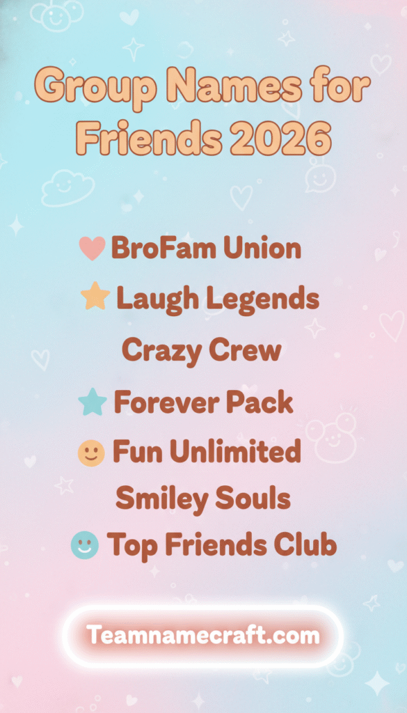 Group Names for Friends 2026