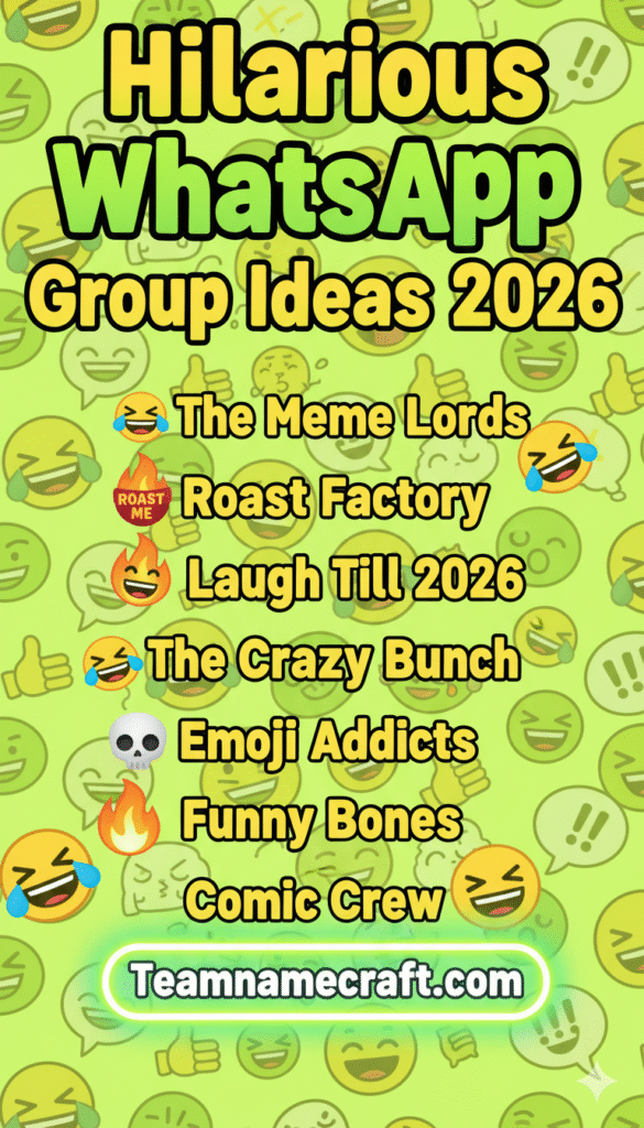 Hilarious WhatsApp Group Ideas