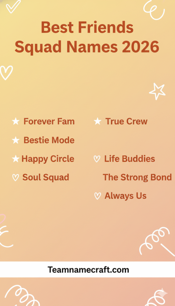 Best Friends Squad Names