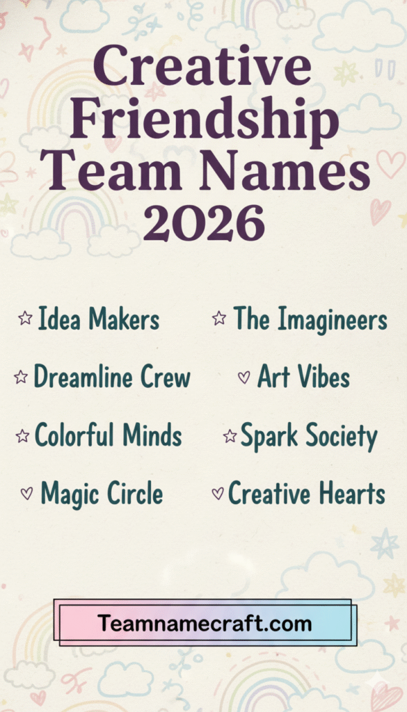 Creative Friendship Team Names