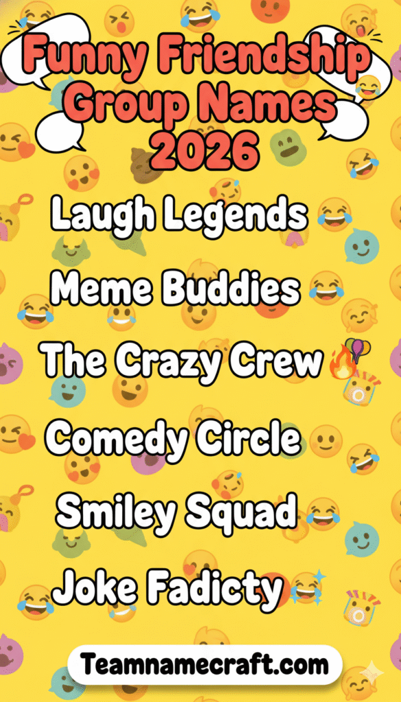 Funny Friendship Group Names
