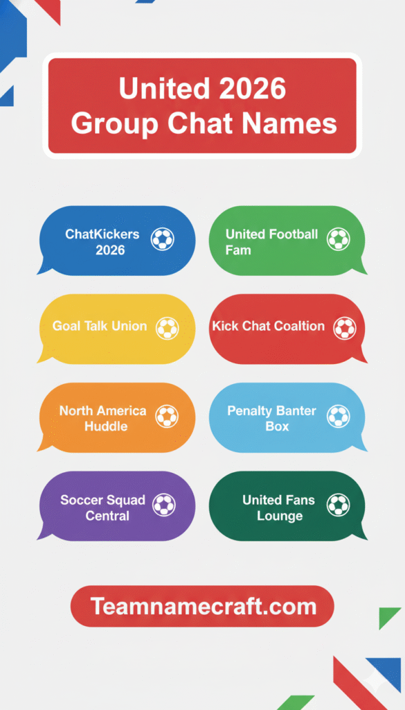 United 2026 Group Chat Names