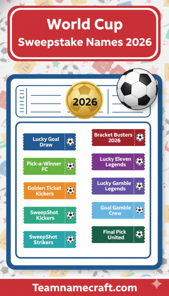 World Cup Sweepstake Names