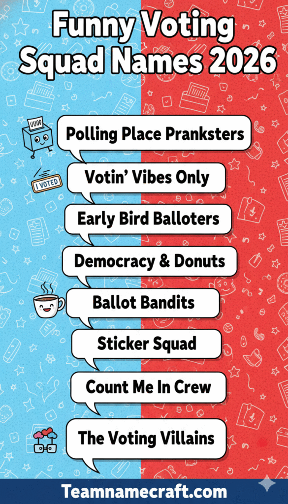 Funny Voting Squad Names